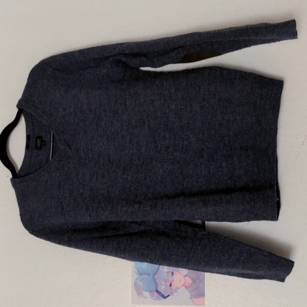 J. Crew Blue Merino Wool Sweater in Slim Medium